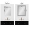 Amanti Art Mirror Makeover Bathroom Mirror Frame Border Kit - Fully Assembled Peel and Stick Frame - Mirror NOT Included - Brushed Black or Nickel Trim